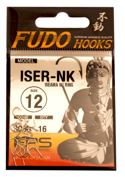 Крючок "FUDO" ISEAMA W/RING №12 NK (3000) (16шт)