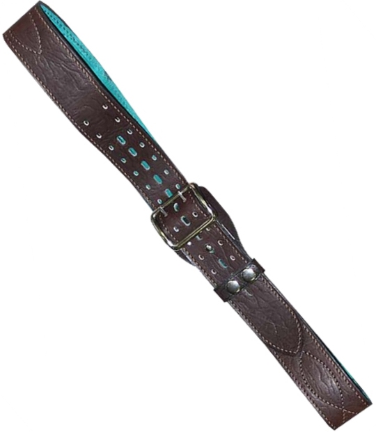 Ремень ХСН офицерский элитный коричневый быстроотстегивающийся 50 мм кожа/велюр (№ 5 - 7)