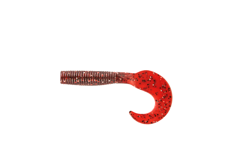 Приманка съедобная ALLVEGA "Flutter Tail Grub" 5,5см 1,8г (10шт.) цвет cranberry seed