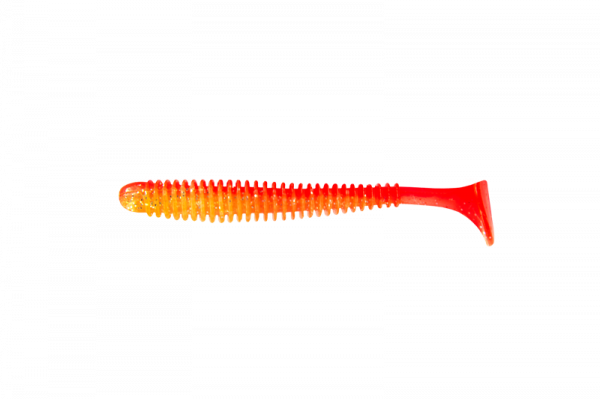 Приманка съедобная ALLVEGA "Skinny Tail" 8,75см 5г (5шт.) цвет orange back silver flake