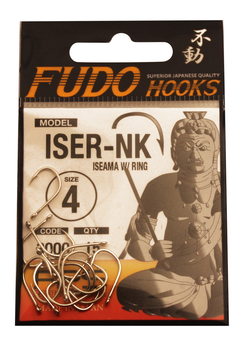 Крючок "FUDO" ISEAMA W/RING №4 NK (3000) (15шт)
