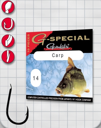 Крючок GAMAKATSU G-Special Carp B №16 (10шт.)