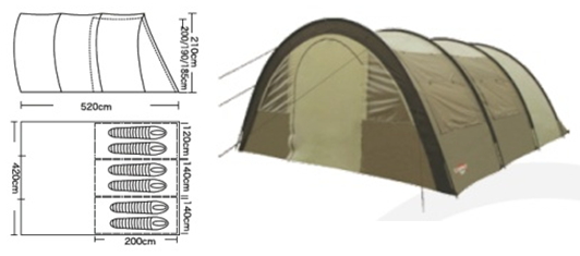 Палатка кемпинговая CAMPACK-TENT  Urban Voyager 6