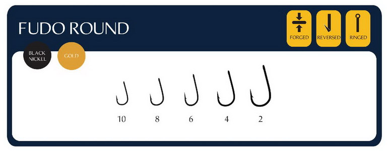 Крючок "FUDO" ROUND №2 BN (2701) (12шт)