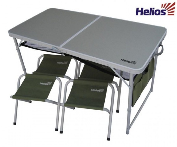 Набор мебели, стол + 4 табурета HS-TA-21407+HS-21124 Helios