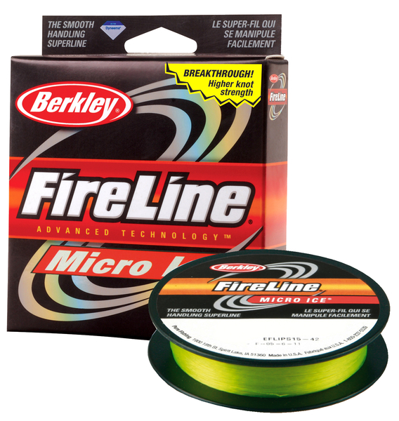 Леска плетеная BERKLEY "FireLine Micro Ice Green" 0.10mm (45m)(5.9kg)(зеленая)