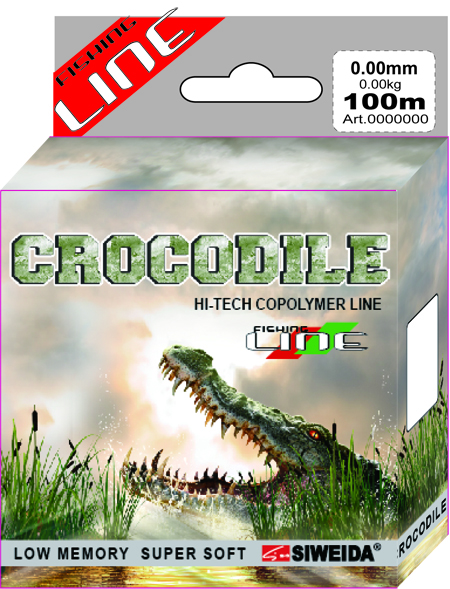 Леска SWD "Crocodile" 100м 0,45 (16,20кг) прозрачная