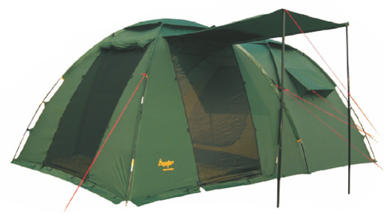 Палатка Canadian Camper GRAND CANYON 4 (цвет woodland 11 мм)