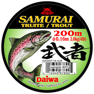 Монолеска Daiwa Samurai Trout  0,20 - 200 M