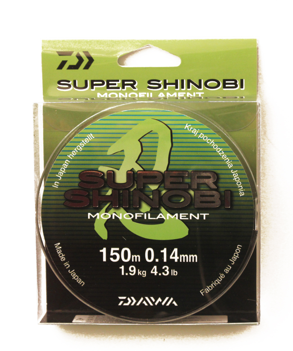 Леска DAIWA "Super Shinobi" 0,14мм 150м (светло-зеленая)