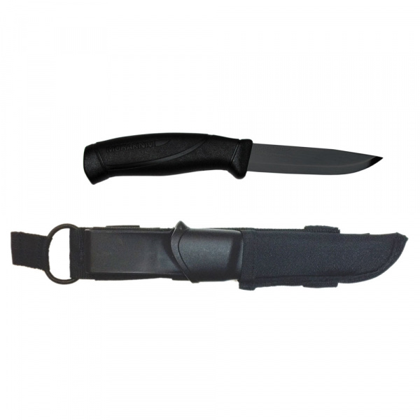 Нож Morakniv Companion Tactical BlackBlade, нержавеющая сталь, черный клинок, 12351