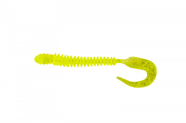 Приманка съедобная ALLVEGA "Monster Worm" 10см 3,3г (6шт.) цвет chartreuse