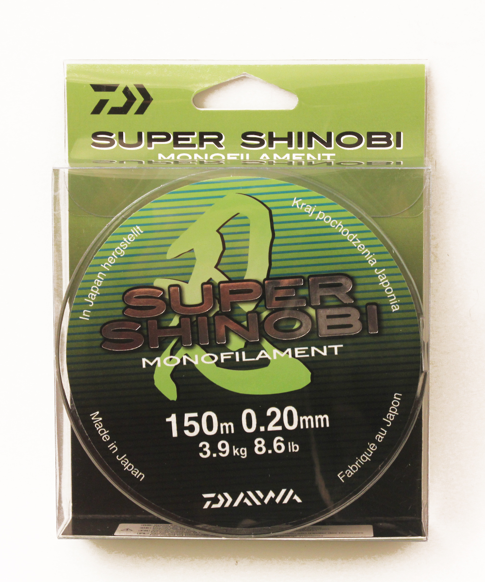 Леска  DAIWA "Super Shinobi" 0,20мм 150м (светло-зеленая)