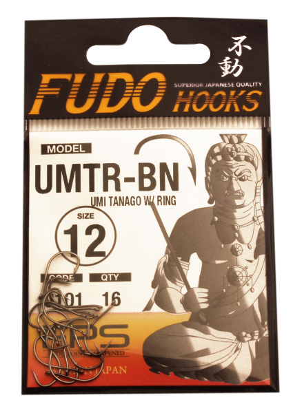Крючок "FUDO" UMI TANAGO W/RING №12 BN (3101) (16шт)