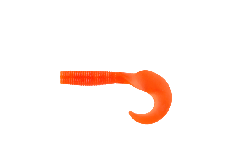 Приманка съедобная ALLVEGA "Flutter Tail Grub" 2,5см 0,5г (20шт.) цвет crazy carrot